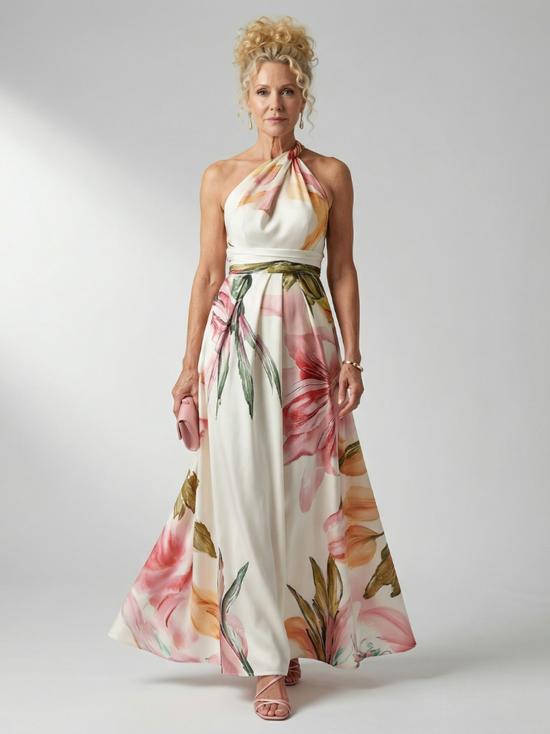 Amiel - Light Floral Maxi Dress