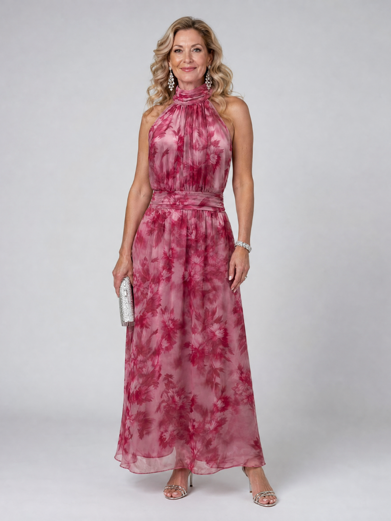 Avien - Soft Halterneck Midi Dress
